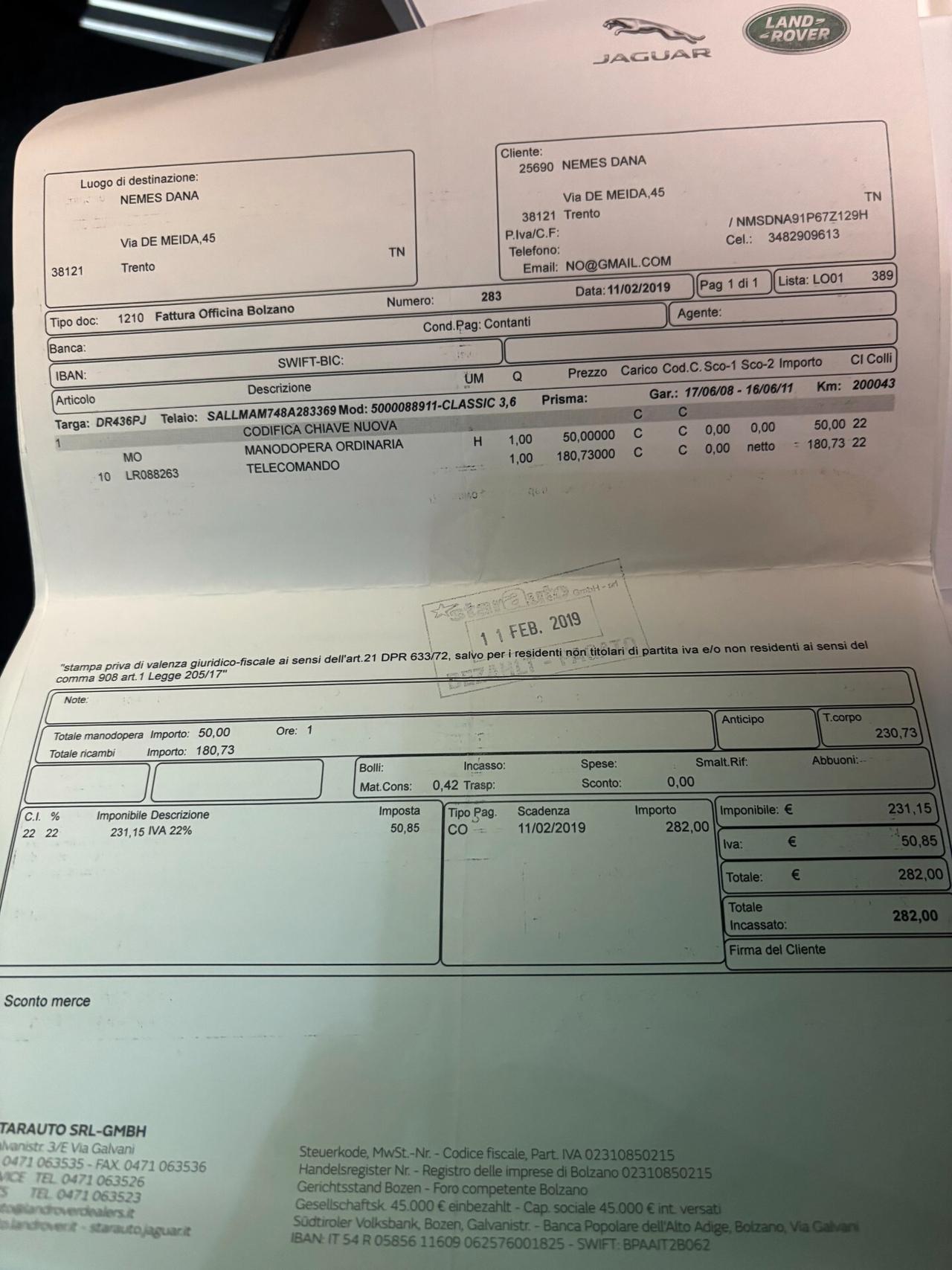 Land Rover Range Rover 3.6 tdV8 Vogue auto*GANCIO TRAINO *