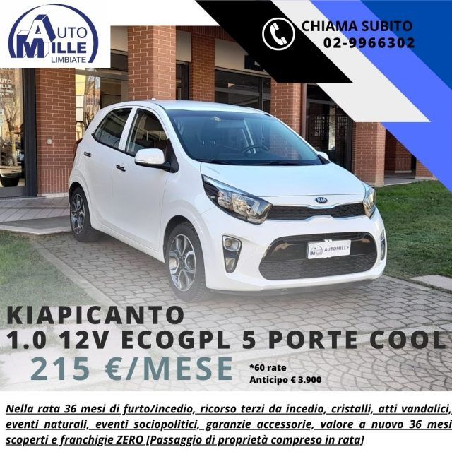 KIA Picanto 1.0 12V EcoGPL 5 porte Cool