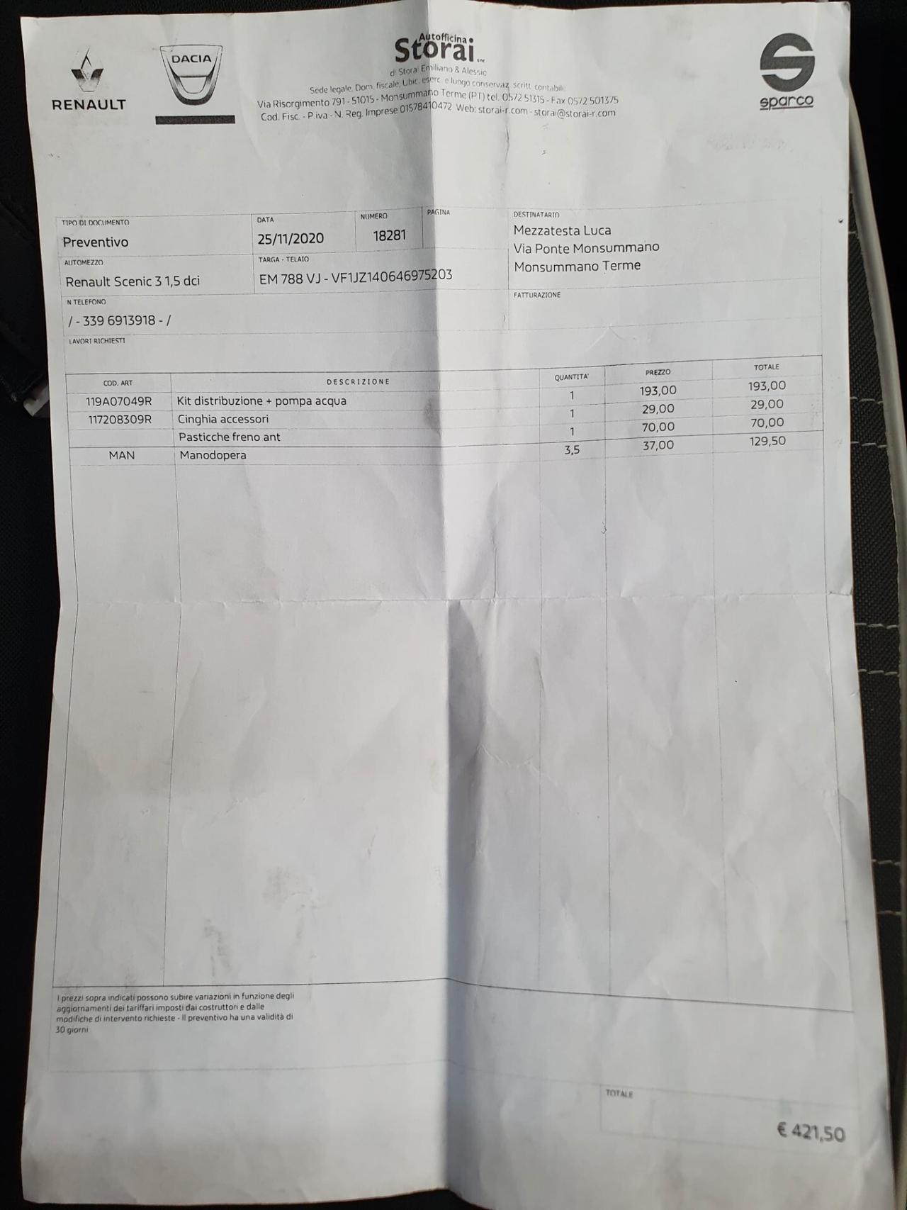 Renault Scénic XMod 1.5 dCi 110CV Live 2012