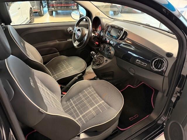FIAT 500 1.2 BENZINA 69CV LOUNGE "BELLISSIMA!" OK NEO PATENTATI