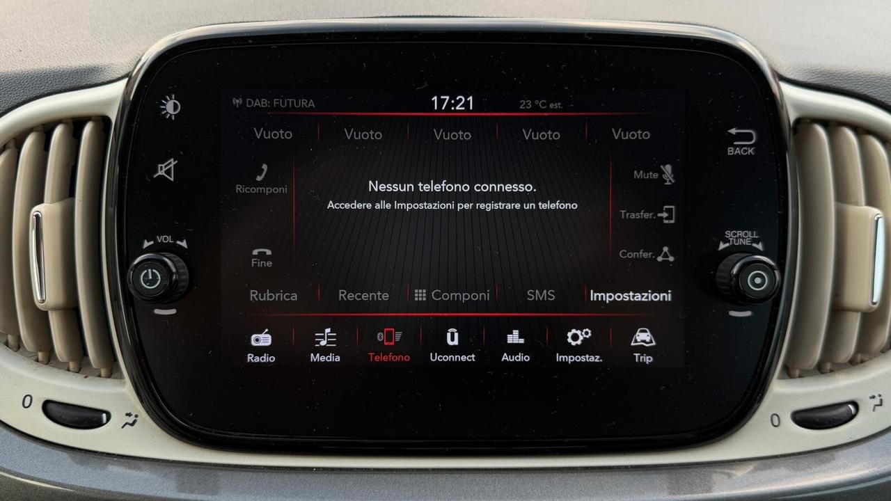 FIAT 500 1.0 HYBRID 70 CV - CRUISE CONTROL, NEOPATENTATI