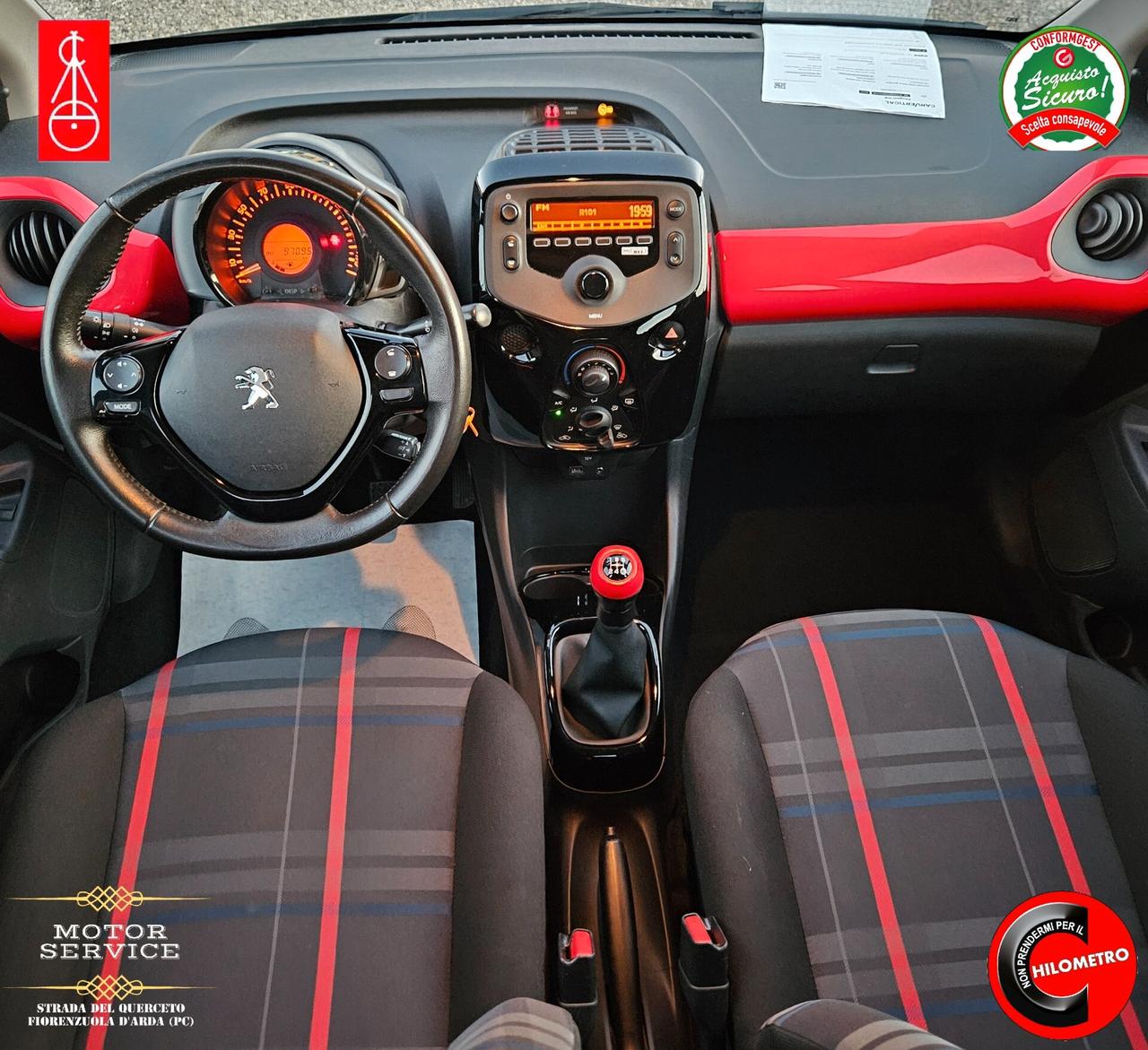 Peugeot 108 1.2 benzina 82cv 5 porte da 89€ mese