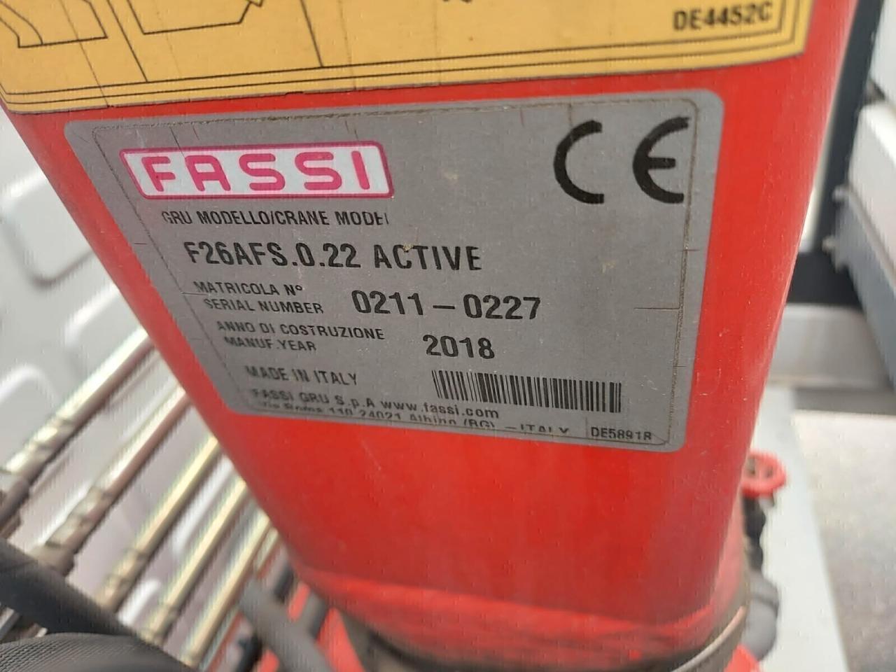 Fiat Ducato 7posti 2.3mjet Gru FASSI Cassone FISSO 2018 *PIENO OMAGGIO*