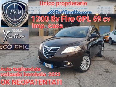 Lancia Ypsilon 1.2 69 CV 5 porte GPL Ecochic Gold