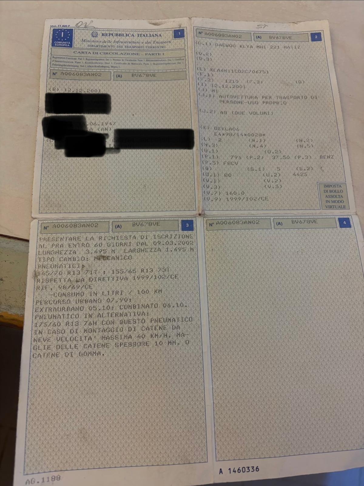 Daewoo Matiz Utilitaria accessoriata clima servosterzo vetri elettrici