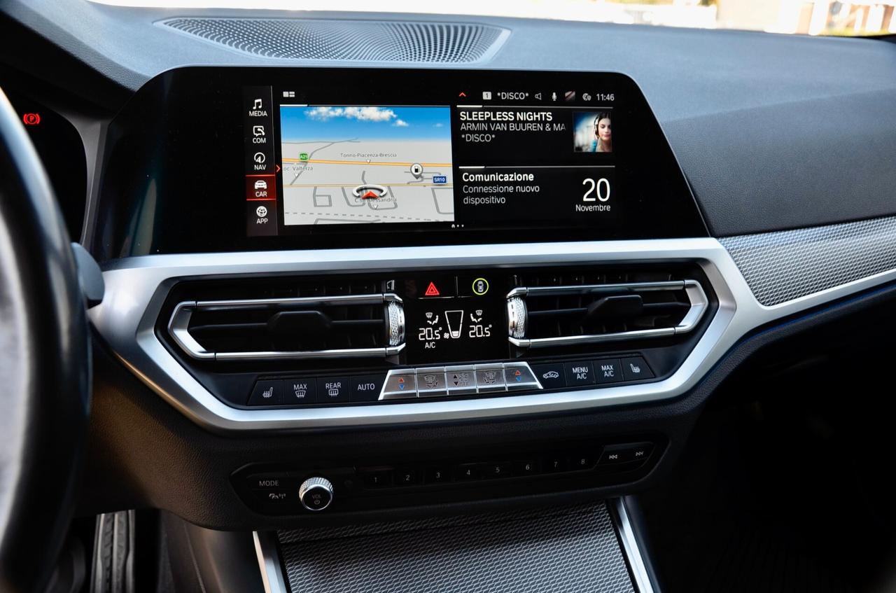 BMW 330d TOURING XDRIVE MSPORT 265cv AUTO, GARANZIA BMW, UFF ITALIANA, SERVICE BMW, EURO 6D, M BRAKES, FARI LED, RETROCAMERA 360°, PELLE, 19", PERMUTE