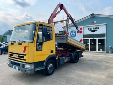 IVECO EUROCARGO 75E14 TRILATERALE + GRU FERRARI 540 A3