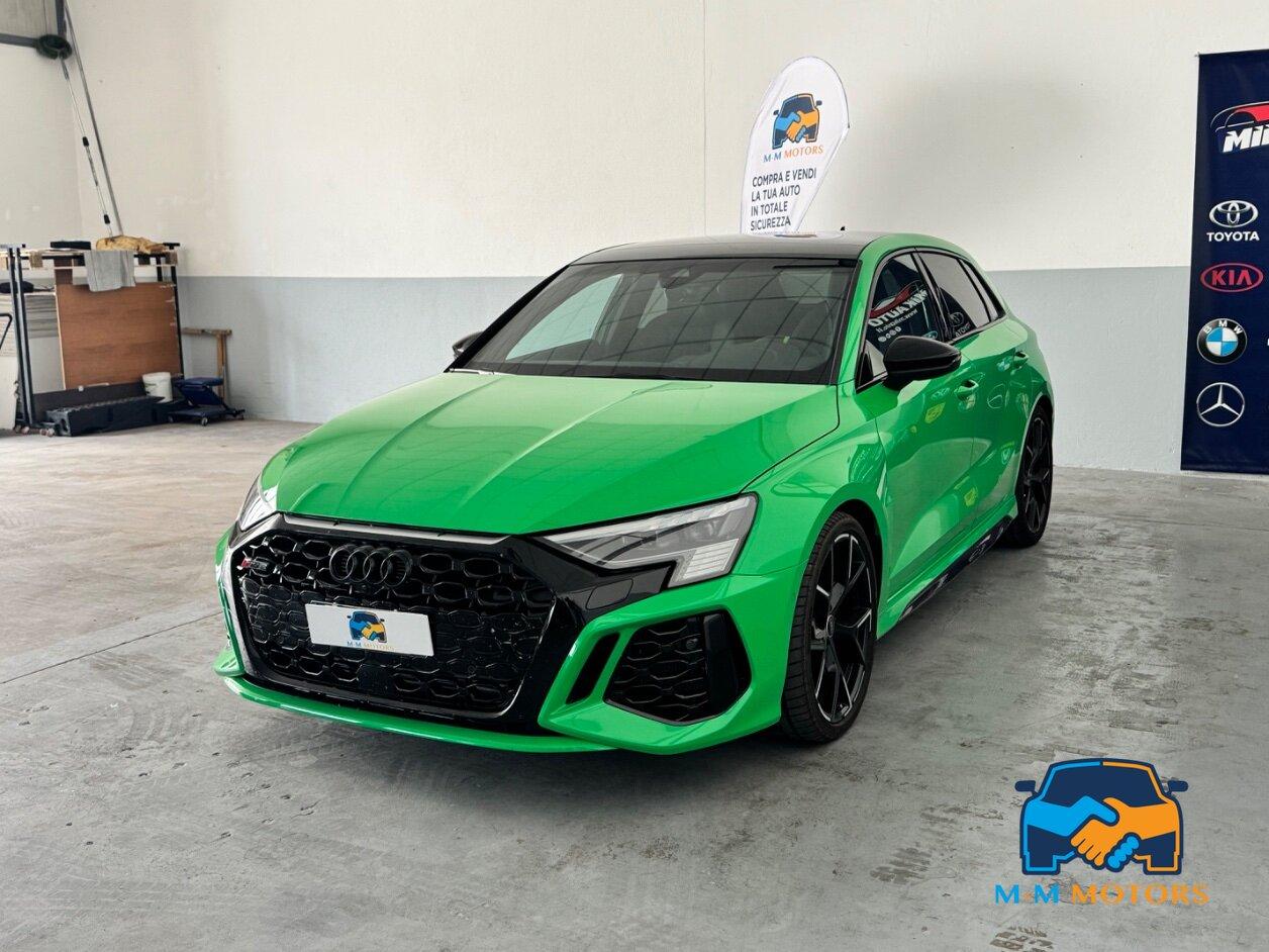 Audi RS3 Sportback 2.5 tfsi quattro s-tronic UNICOPRO-CARBOCERAMICI- COLORE EXCLUSIVE-GARANZIA AUDI 2028-LIM 290KM/H