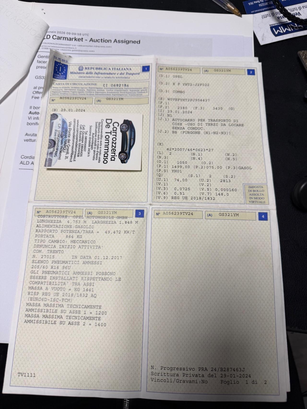 Opel Combo Cargo 1.5 Diesel 130CV S&S PC 1000kg Edition