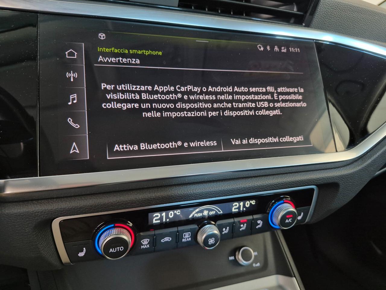 Audi Q3 SPORTBACK 35 1.5 TFSI S LINE S-TRONIC CARPLAY ACC AUTO UFFICIALE AUDI 1 PROPRIETARIO