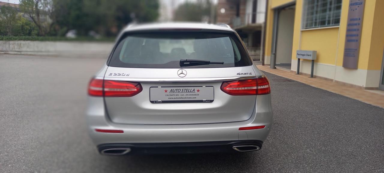 Mercedes-Benz E 220 S.W. Turbodiesel cc. 1950 CV. 194 S.W. 4 Matic Trazione Integrale Allestimento Businnes-Sport IVA DEDUCIBILE.