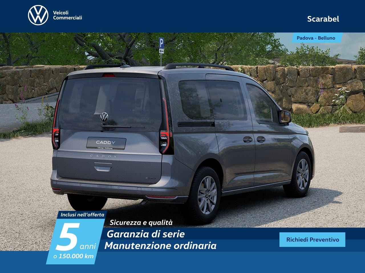 Volkswagen Caddy m1 2.0 tdi 122cv 4motion life my24