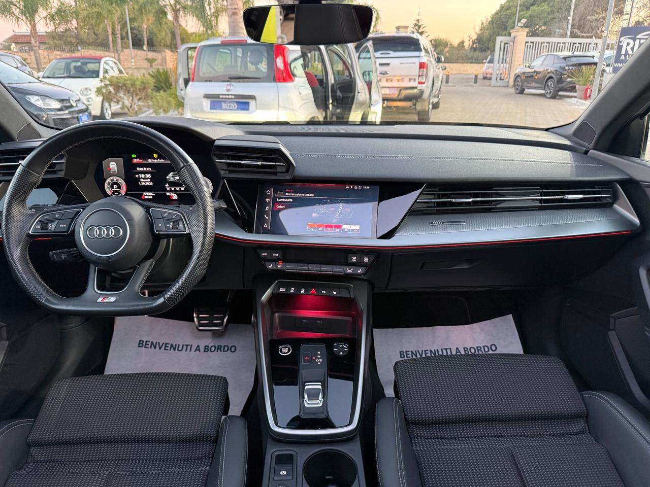 AUDI A3 SPB 35TDI 150CV S LINE TRONIC TETTO AMBIENT IDENTITY BLACK 12/2022