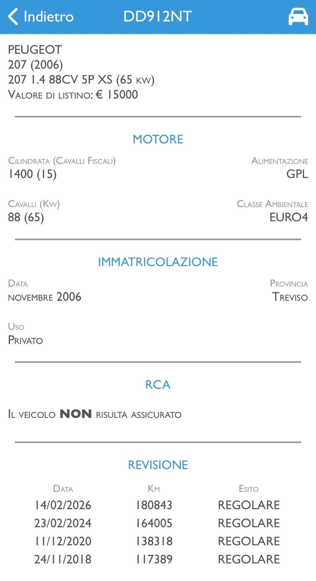 Peugeot 207 1.4 Benzina GPL Unico Prop