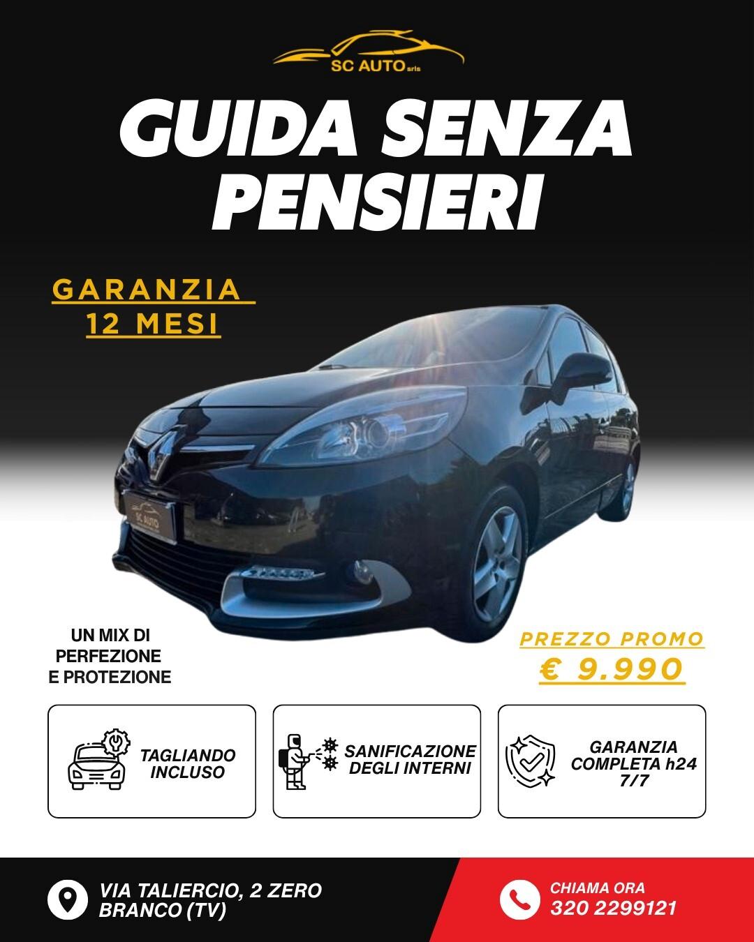 Renault Scenic Grand Scénic 1.5 dCi 110CV Limited 7 p.ti TUA A RATE