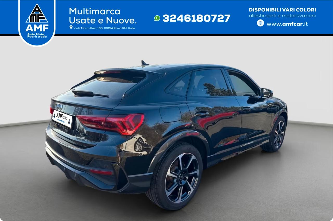Audi Q3 Sportback 35 TFSI S-Line S-tronic telecamera 19"