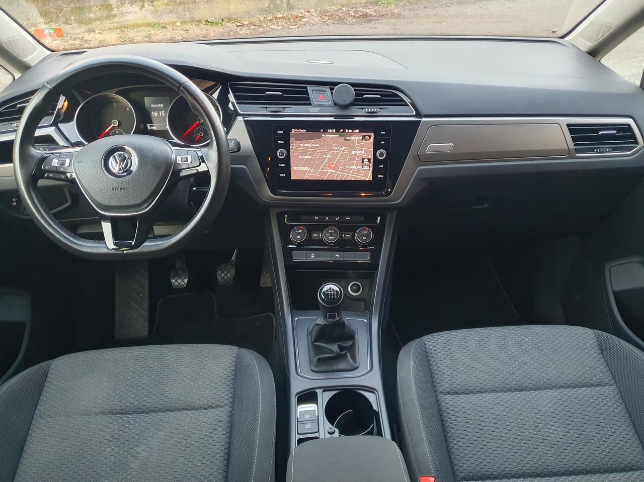 Volkswagen Touran 7posti 1.6 tdi 115cv executive euro 6b