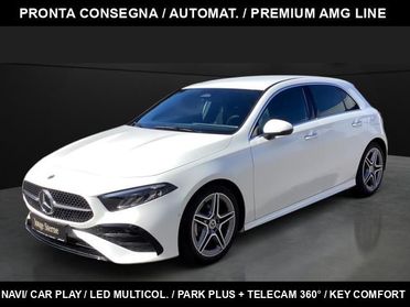 MERCEDES-BENZ A 180 d Autom AMG Line Premium Plus LED/LED MULT./TELEC.