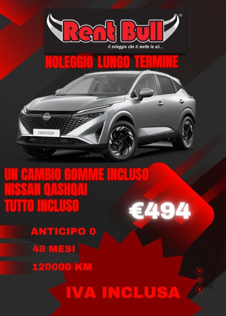 NOLEGGIO A LUNGO TERMINE NISSAN QASHQAI