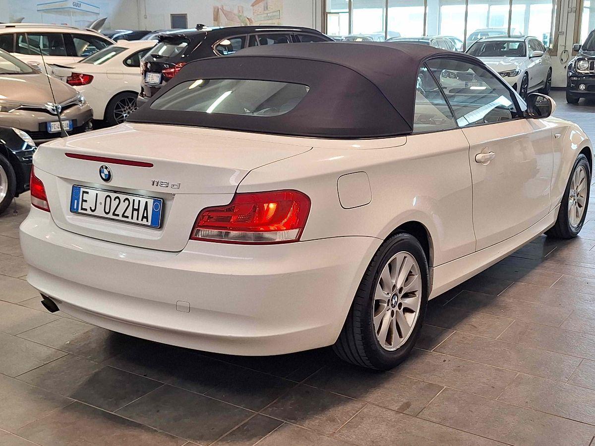 BMW 118d 2.0 143CV CABRIO - UNICO-PROPRIETARIO - OTTIME CONDIZIONI -