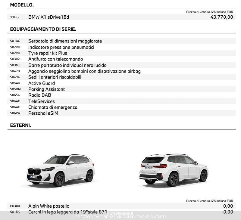 BMW X1 X1 sDrive 18d Msport Pro