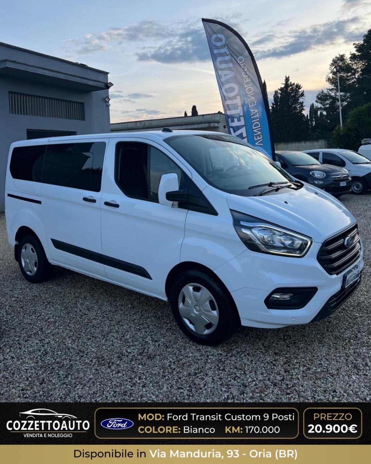 Ford Transit Custom 9 posti 2021 iva deducibile