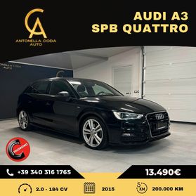 Audi A3 2.0 TDI 184 CV clean diesel quattro S-line