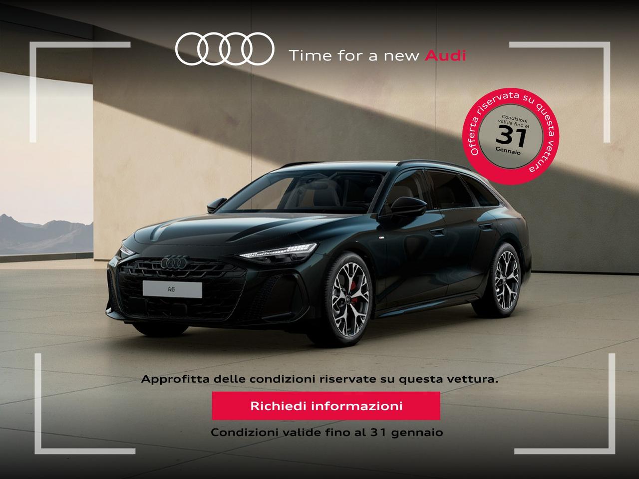 Audi A6 avant 2.0 tdi mhev + s line edition quattro 204cv s-tronic