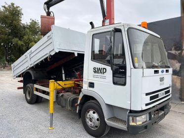 IVECO EUROCARGO TECTOR 75E15 RIBALTABILE CON GRU E BENNA