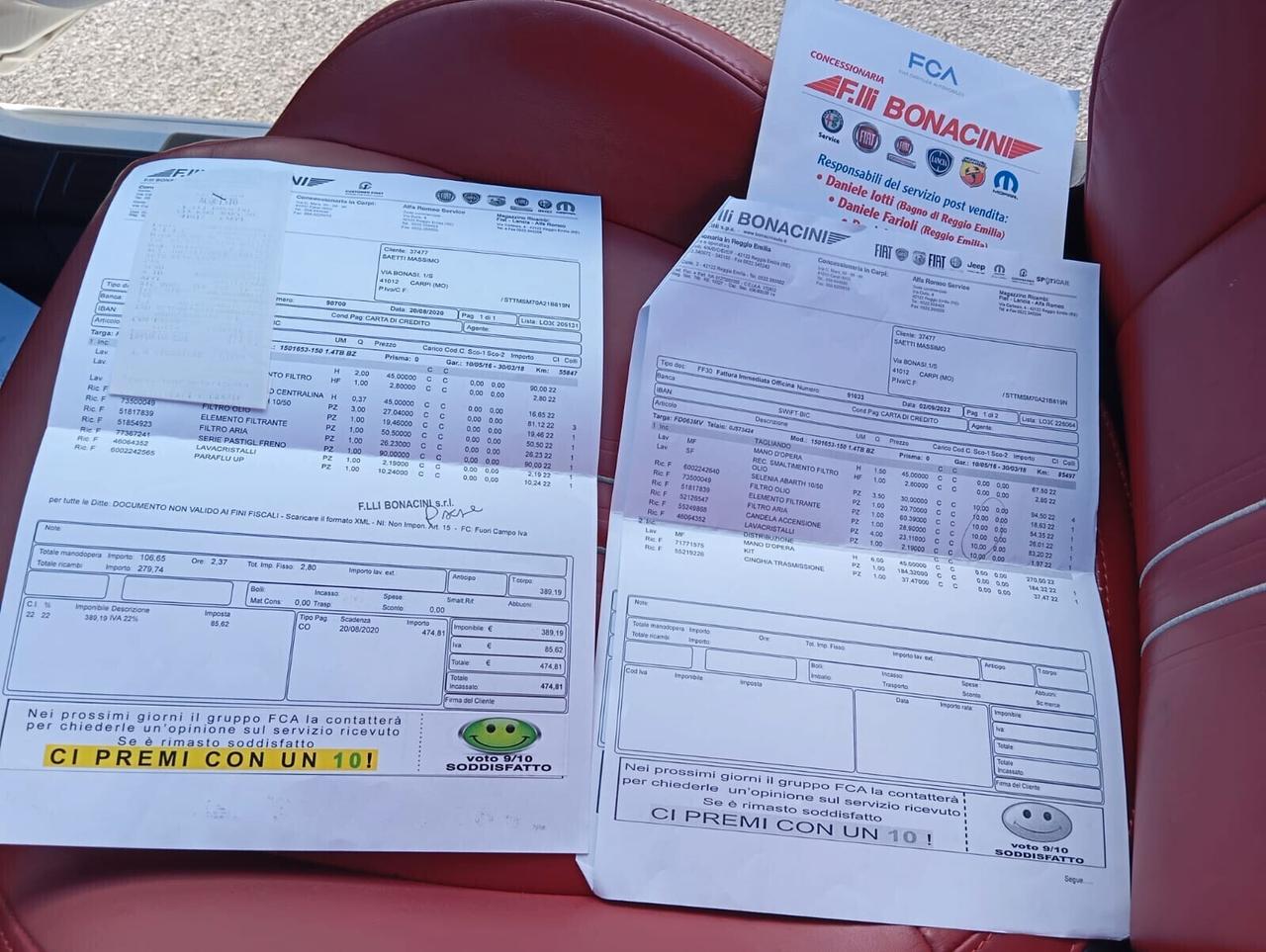 595 Turismo 160CV "KM CERTIFICATI "