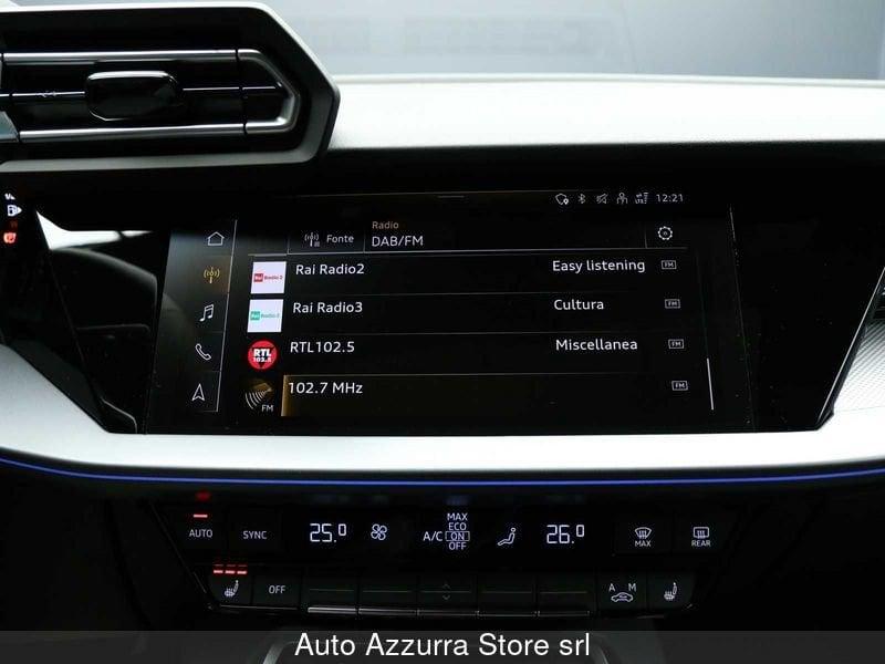 Audi A3 SPB 35 TFSI S line edition 150CV S-tronic *TETTO, 18", MATRIX, PROMO AZZURRA*