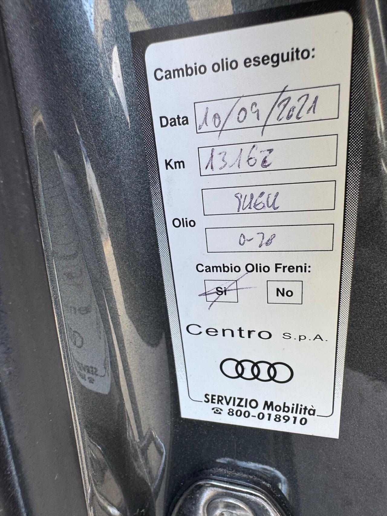 AUDI A3 1.8 TFSI 180 CV AUTOMATICO KM 22 MILA !!!