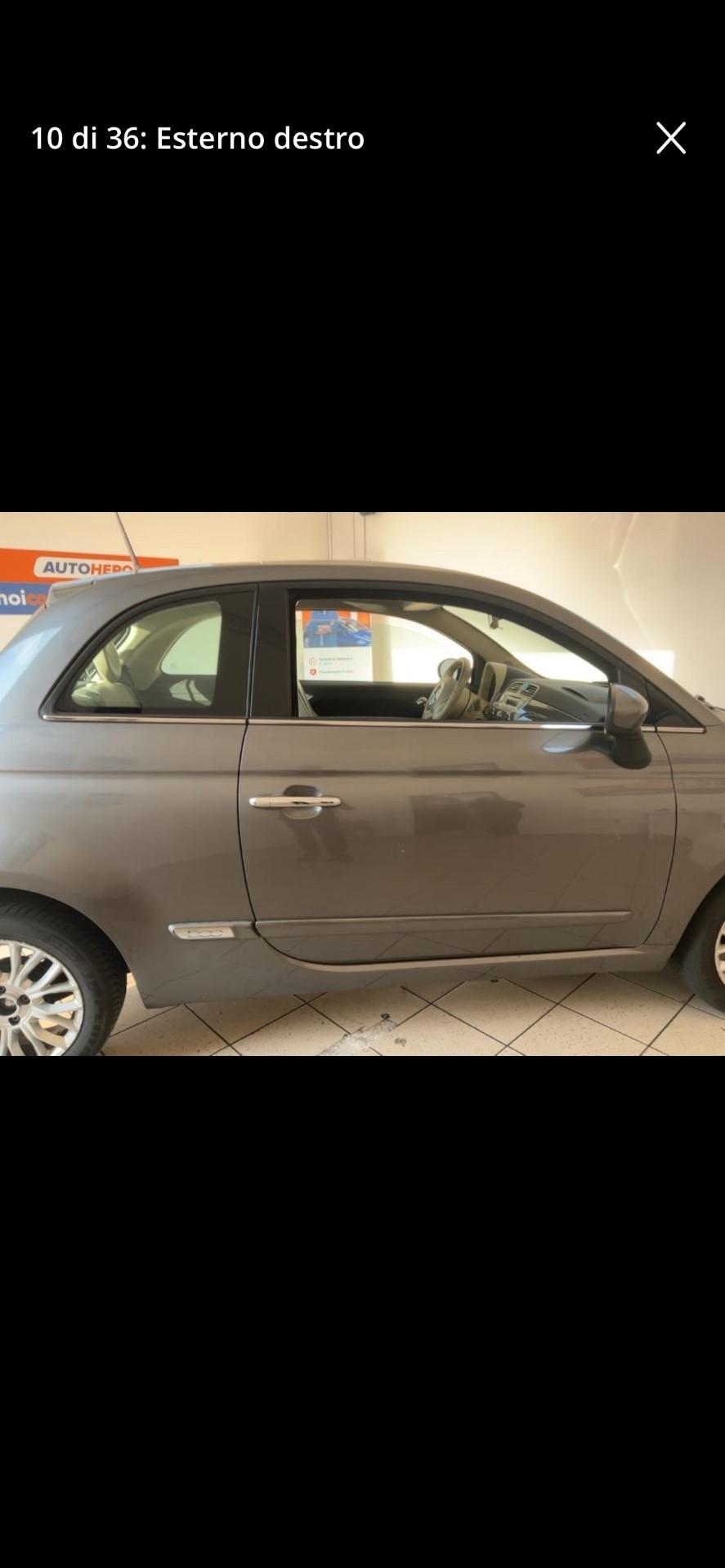 Fiat 500 1.2 Lounge da vetrina 2014