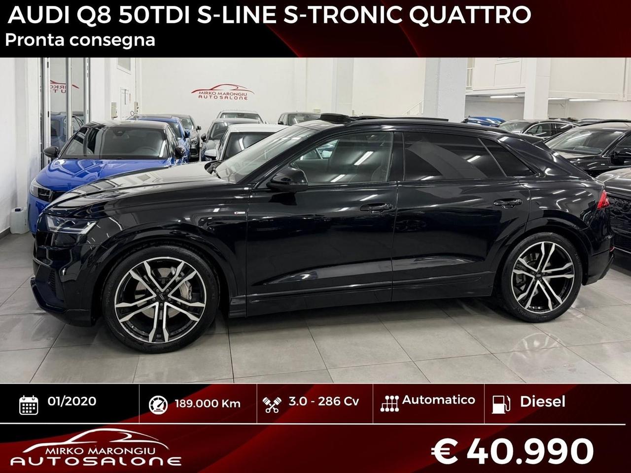 Audi Q8 50 TDI 286 CV quattro S-line FINANZIABILE