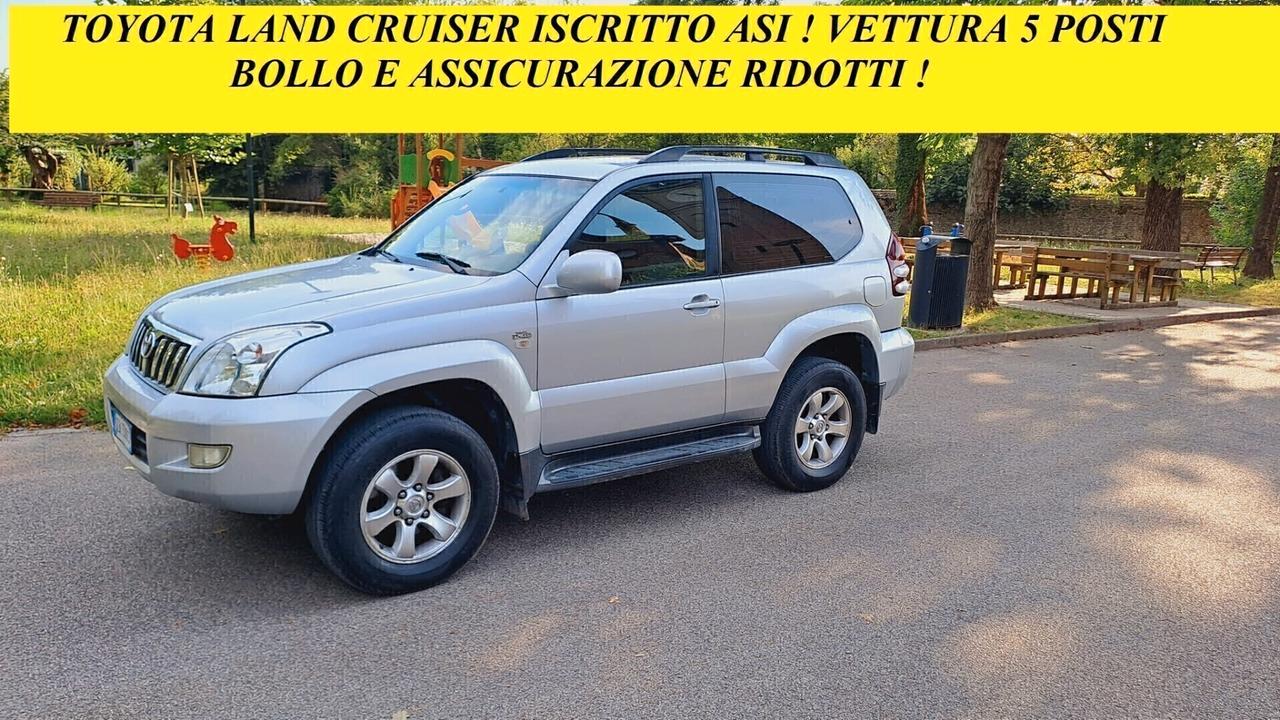 Toyota Land Cruiser 3.0 VETTURA 5 POSTI 3 PORTE 6 MARCE ASI EPOCA CRS