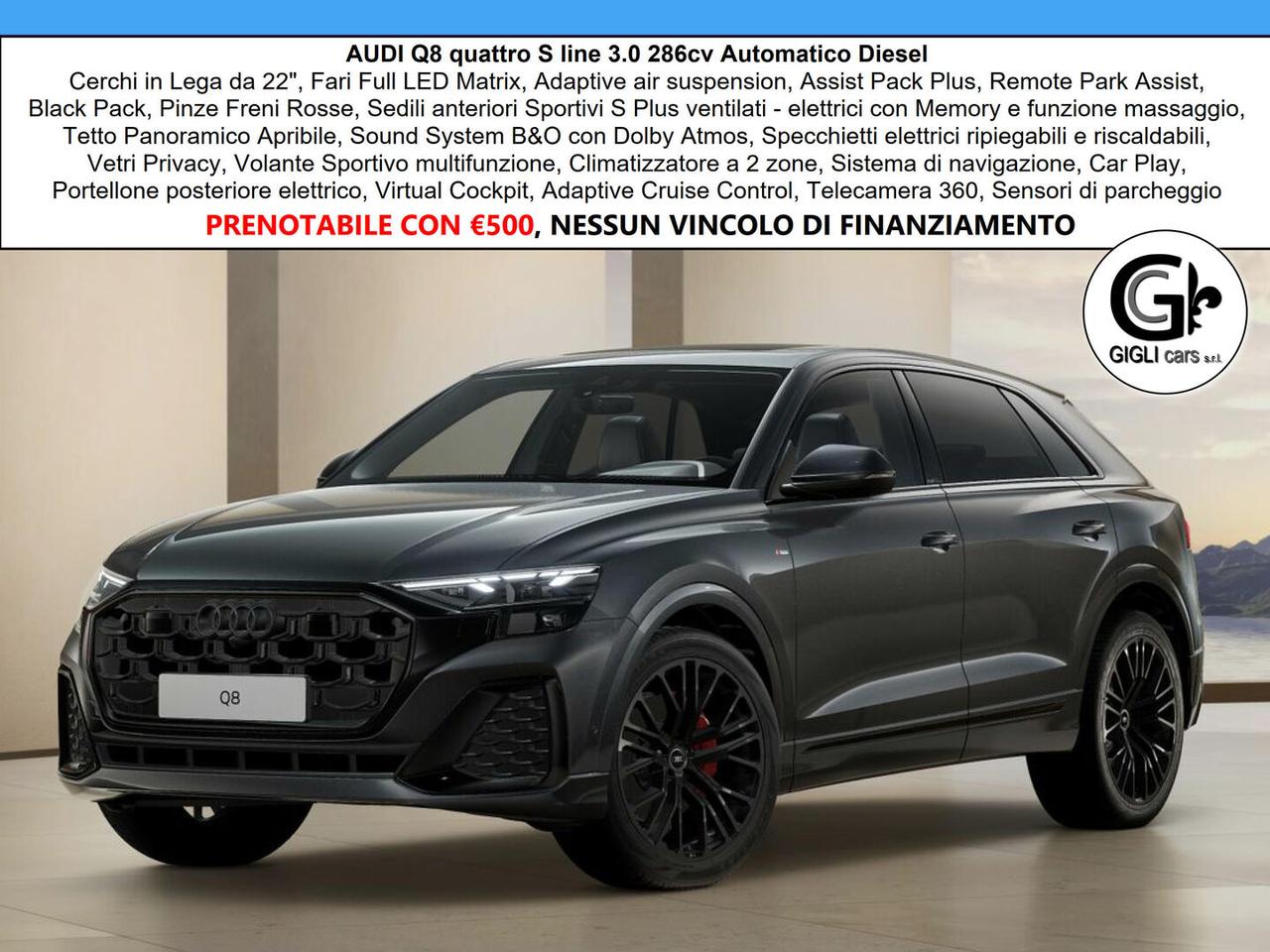 Audi Q8 SUV S line TDI quattro MY25 C.22" FULL Optional