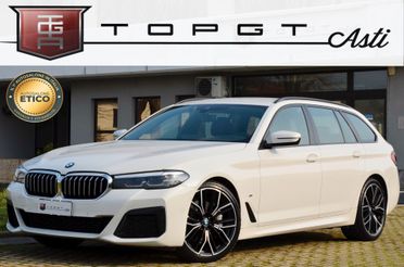 BMW 540d TOURING MHEV 48V XDRIVE MSPORT 340cv AUT, UNICOPROPRIETARIO, GARANZIA BMW, PACCHETTO MANUTENZIONE, UFF ITALIANA, FULL LED, RETROCAMERA, 20", PERMUTE