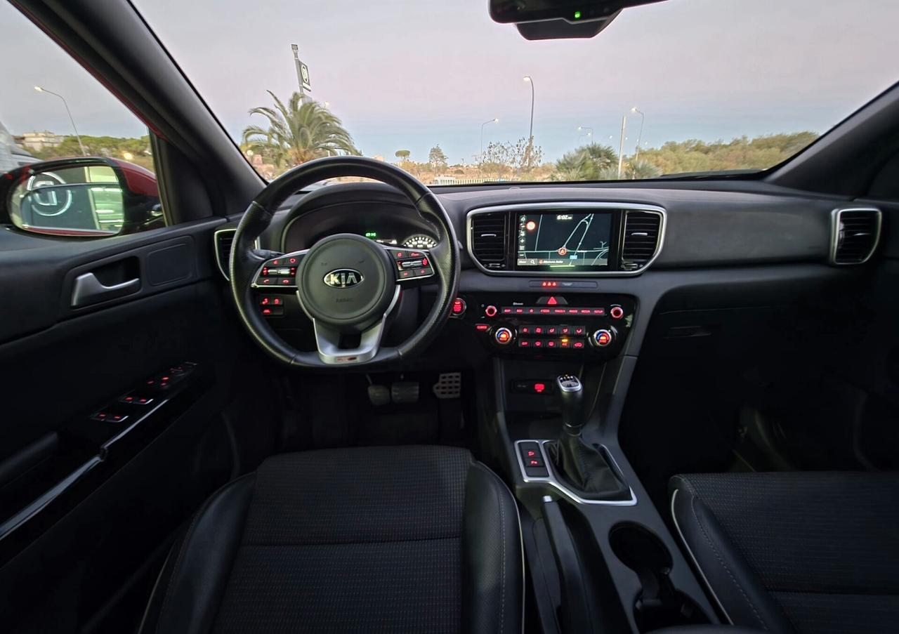 Kia Sportage 1.6 CRDI 136 CV 2WD Mild Hybrid GT Line#LED#PELLE#TETTO#CARPLAY#TETTO#CAM#CARPLAY