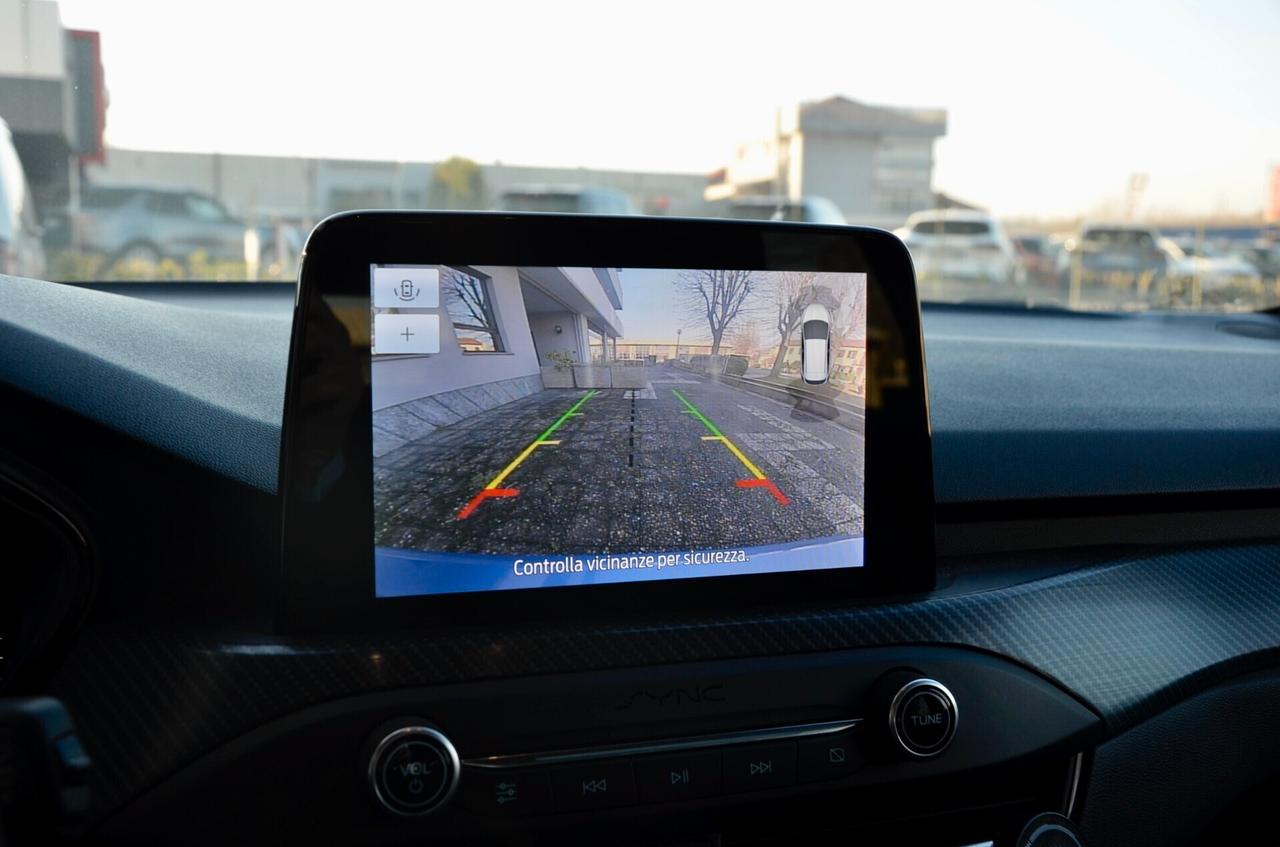 FORD FOCUS SW 1.0 ECOBOOST ST-LINE CO-PILOT 125cv AUTO, PREZZO REALE, SERVICE CERTIFICATI, UFF ITALIANA, EURO 6D, FARI FULL LED, RETROCAMERA, NAVI, PERMUTE