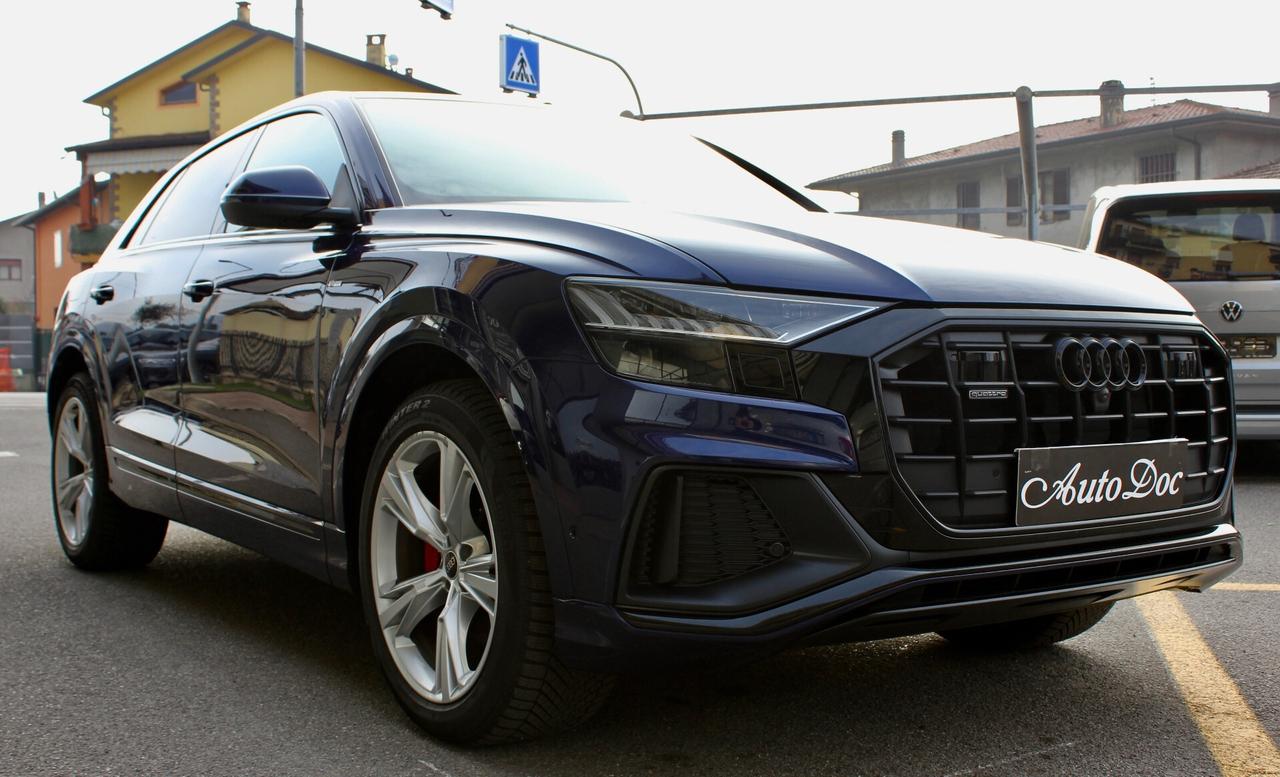Audi Q8 50 TDI 286 CV quattro Sport INTERNO PELLE MARRONE S LINE TETTO PANOR.