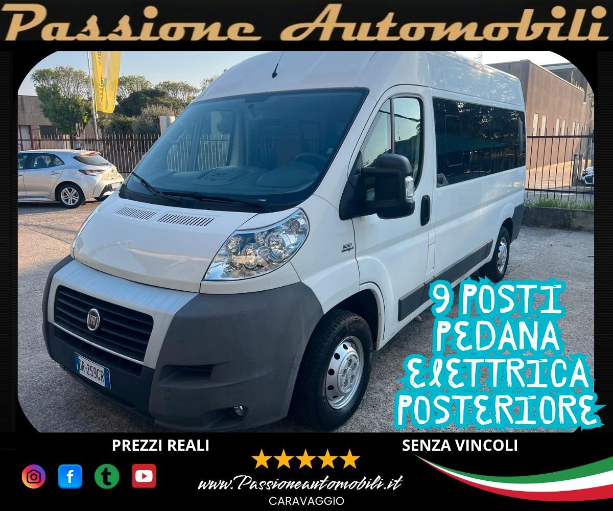 Fiat Ducato 35 2.3 MJT PLM-TA Vetrato Maxi 9 posti +PEDANA ELETTRICA POST