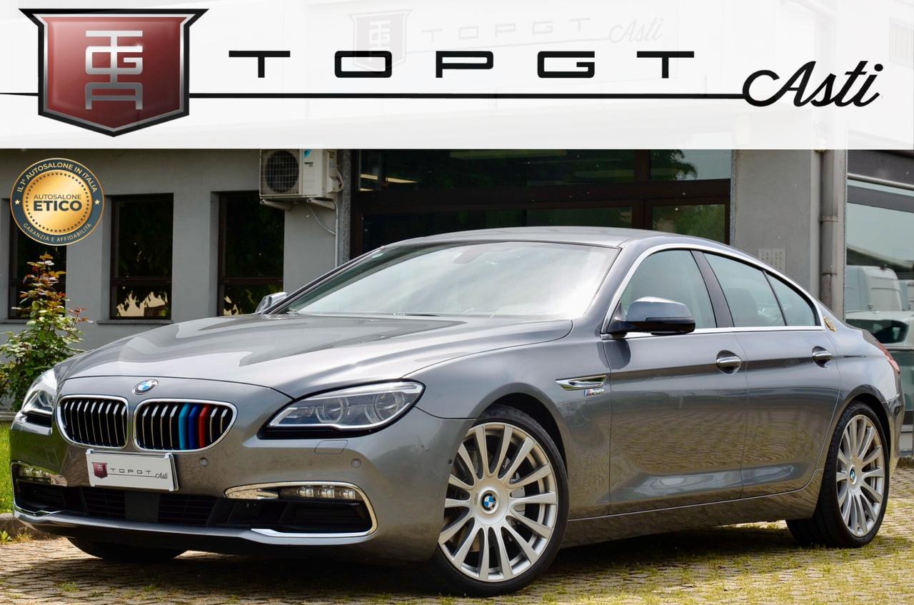 BMW 640d GRAN COUPE XDRIVE 313cv AUTO, UFF ITALIANA, EURO 6B, HI-FI HARMAN/KARDON, SOFT CLOSE, 20", PERMUTE
