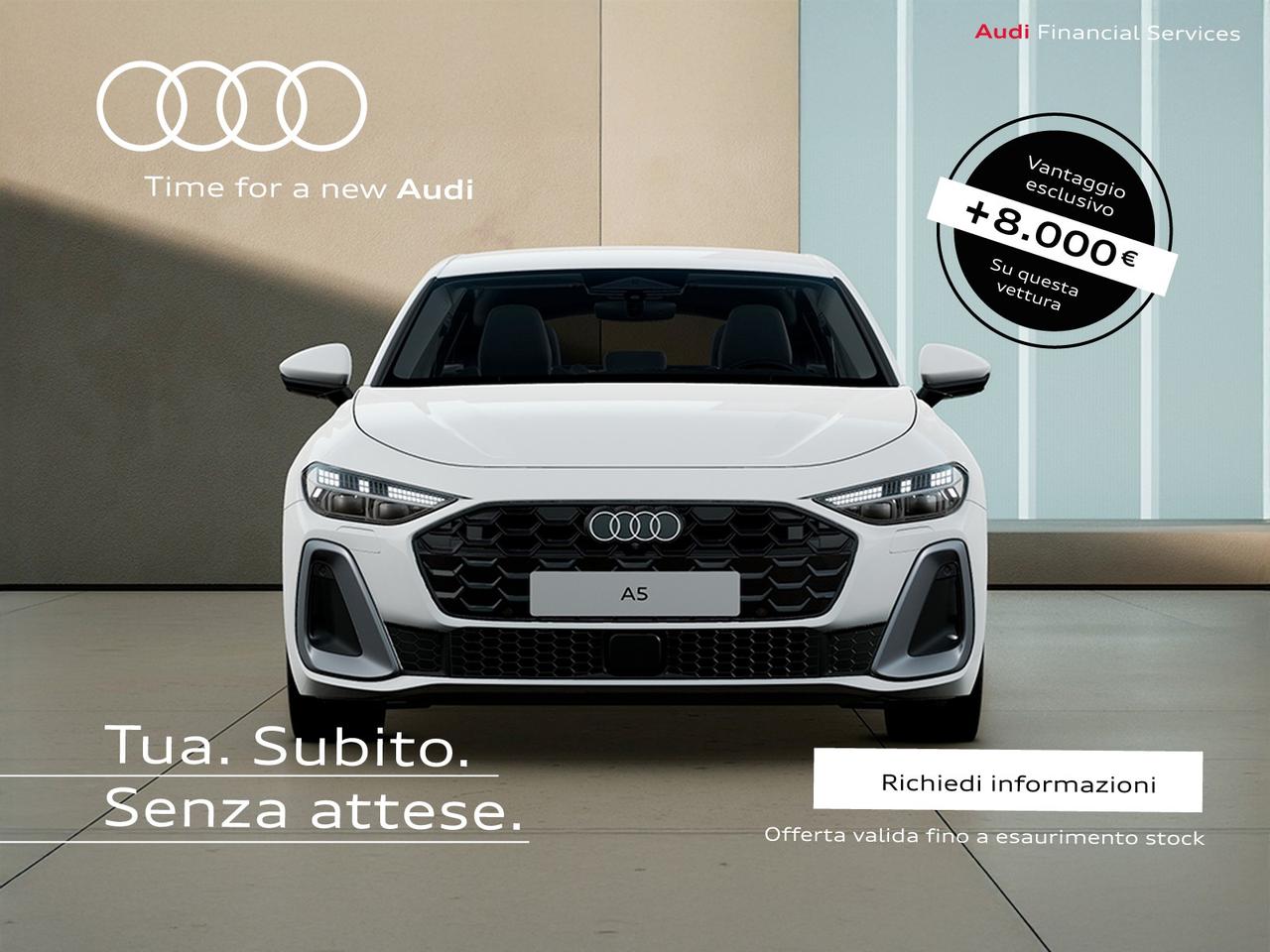 Audi A5 berlina 2.0 tdi mhev+ s line edition 204cv s-tronic