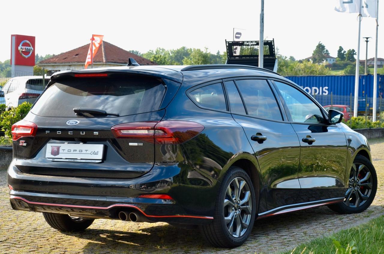 FORD FOCUS SW 1.0 t ECOBOOST HYBRID ST-LINE X 155cv AUTO, UNICOPROPRIETARIO, UFF ITALIANA, SERVICE FORD, EURO 6D, FULL LED, RETROCAMERA, PERMUTE