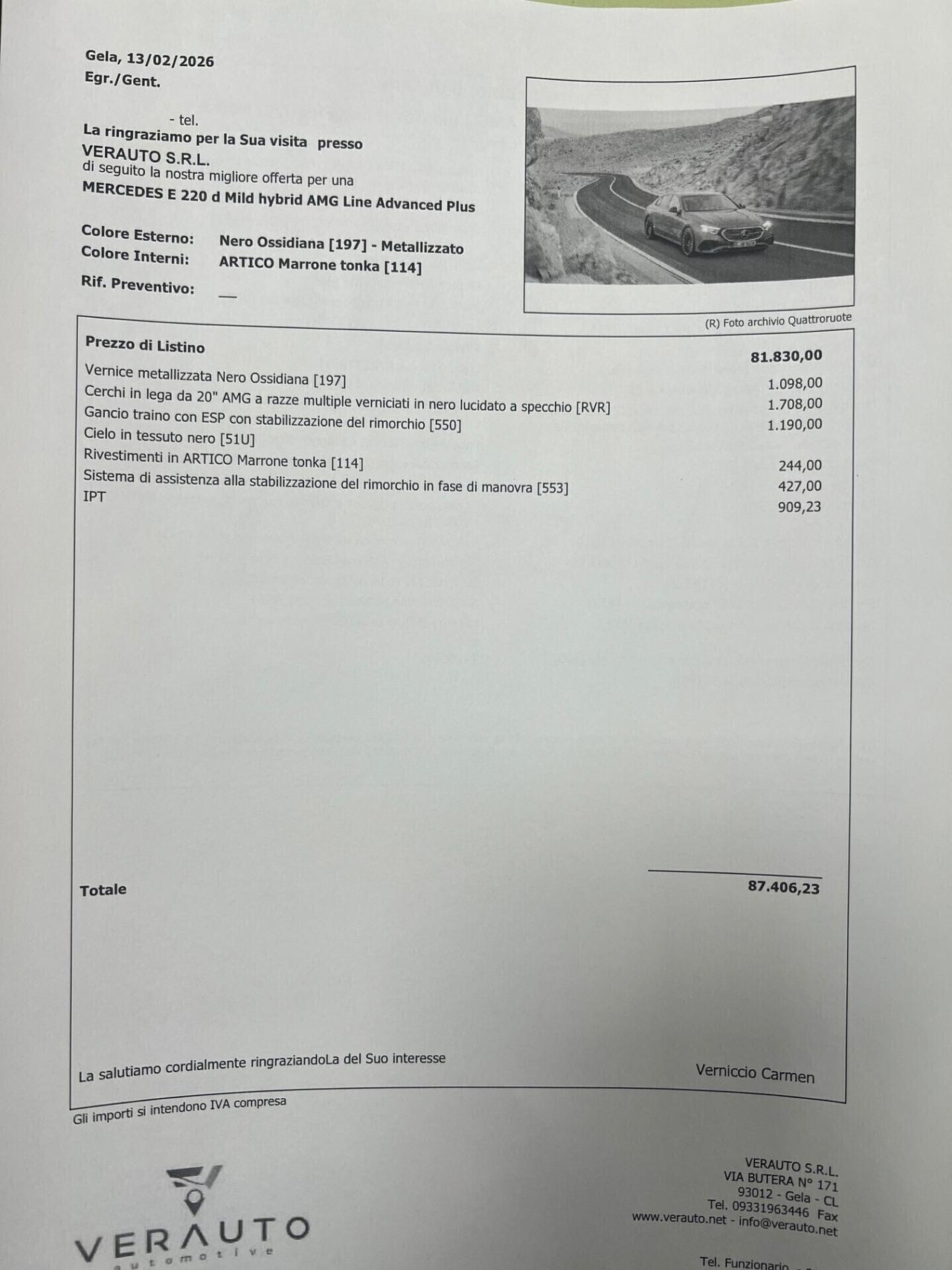 Mercedes-benz E 220 d Mild hybrid AMG Line Advanced Plus - ANTICIPO €18.900 noleggio no scoring