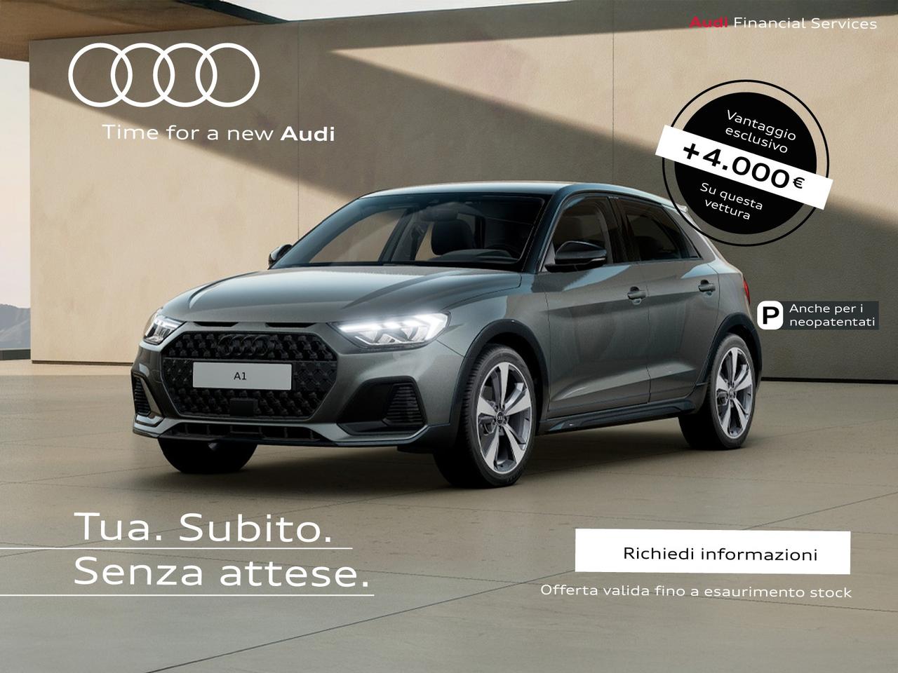 Audi A1 allstreet 30 1.0 tfsi identity contrast 116cv s tronic