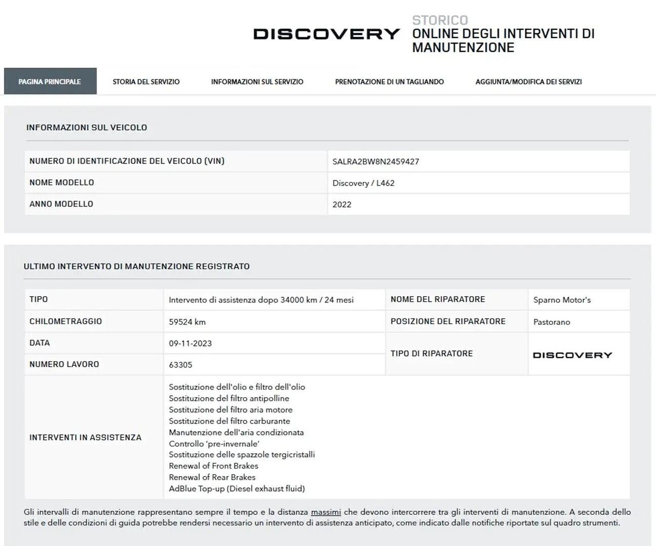 Land Rover Discovery 5 3.0 D I6 MHEV 250cv E6 aut.8 AWD 7 Posti