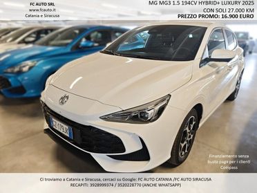 Mg MG3 1.5 HYBRID+ LUXURY 2025 - PARI AL NUOVO