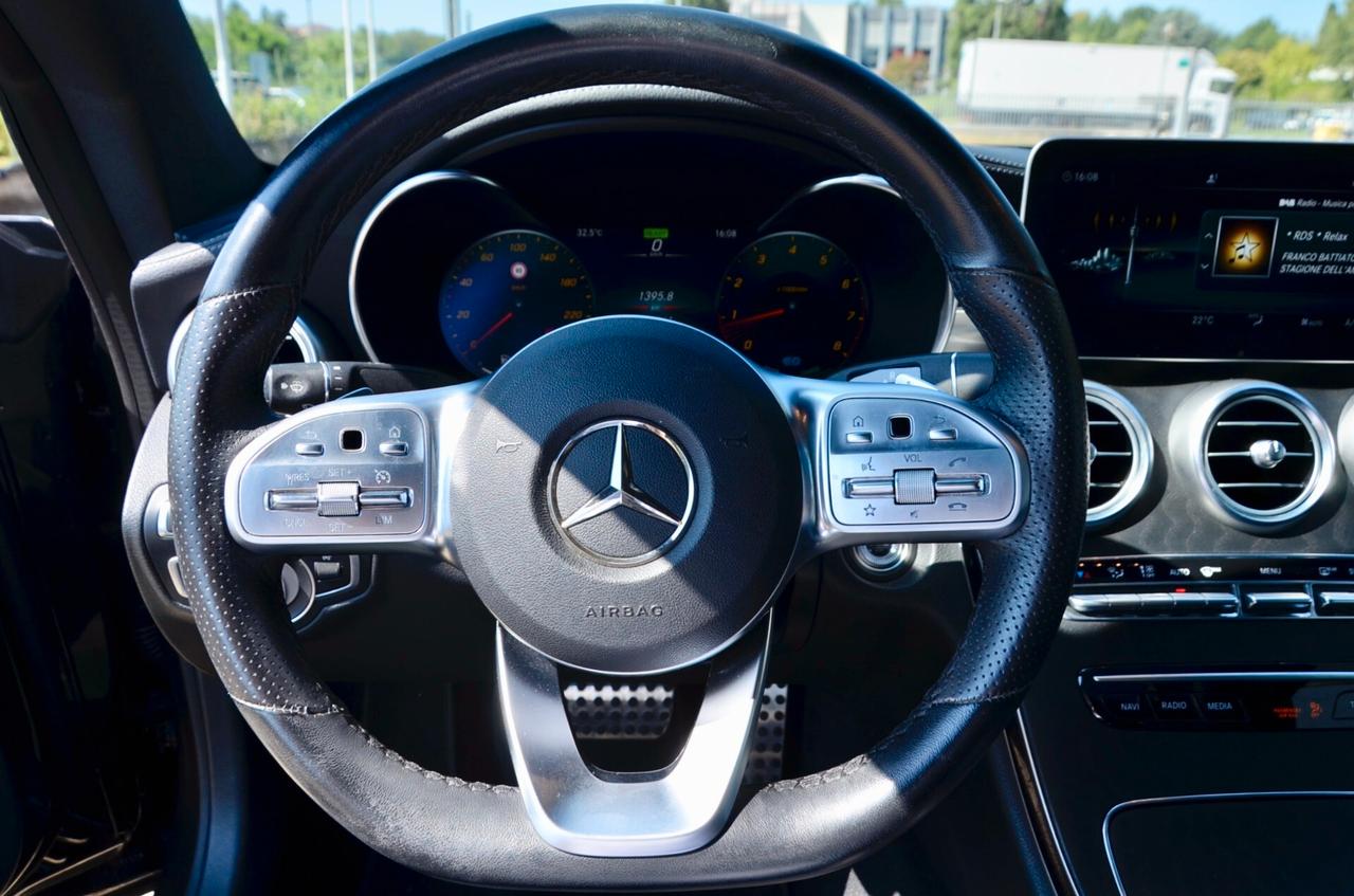 MERCEDES-BENZ C200 COUPE MHEV MILD HYBRID (EQ-BOOST) PREMIUM PLUS 184cv AUTO, UFF ITALIANA, SERVICE UFF MERCEDES, TETTO, HI-FI BURMESTER, FARI MULTIBEAM, 19", RETRO 360, PERMUTE