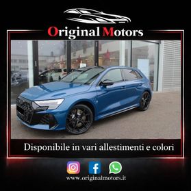 Audi RS3 Sportback 2.5TFSI/TETTO/HEAD-UP DISPLAY/SONOS/PELLE TOTALE/RETROCAMERA